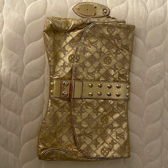Louis Vuitton Gold Monogram Clutch - Picture 1 of 5